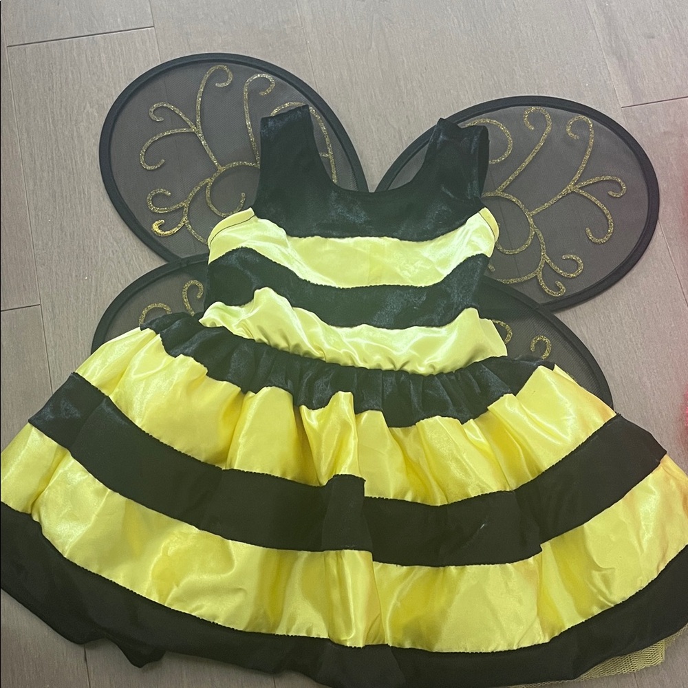 Yellow and Black Bumblebee Kids Costume